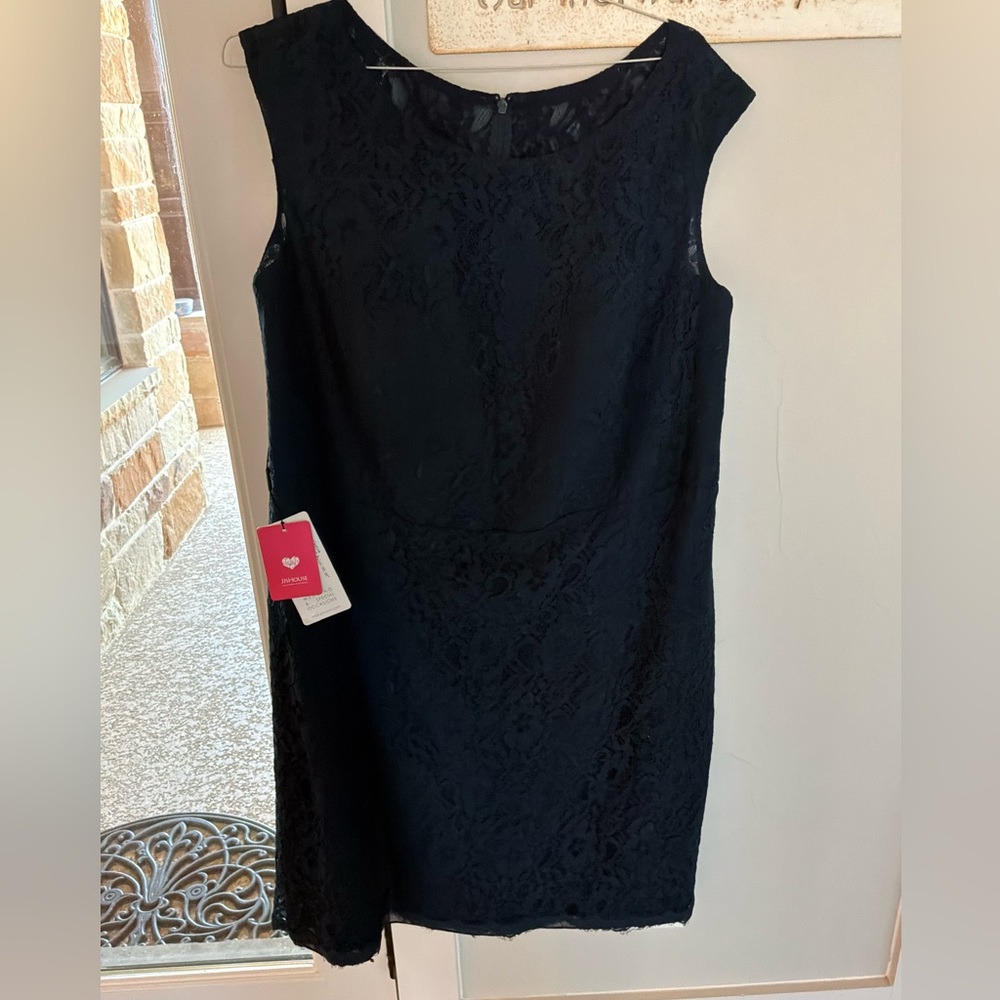 NWT JJ's House all lace navy  mother of the Bride/Groom formal dress